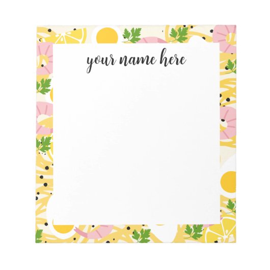 ラーメンパーソナライズされたメモ帳 ノートパッド (正面)