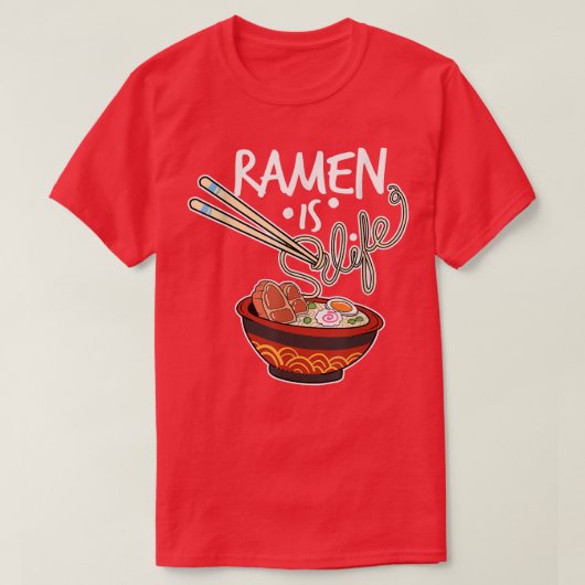 ラーメンマンガバブルティーギフト Tシャツ (デザイン正面)