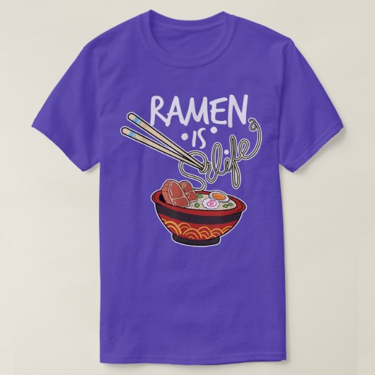 ラーメンマンガバブルティーギフト Tシャツ (デザイン正面)