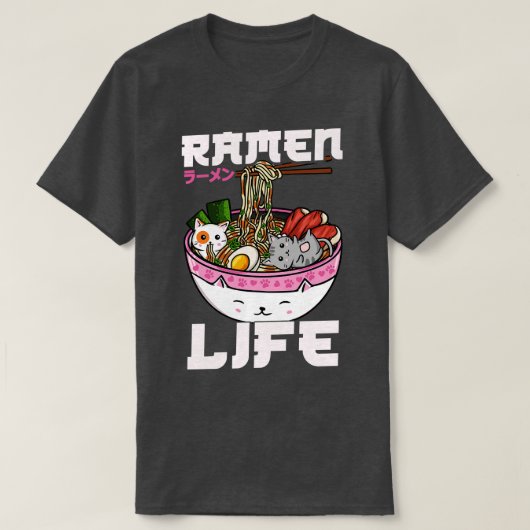 ラーメンライフ日本のスープ1 Tシャツ (デザイン正面)