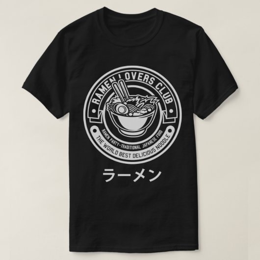 ラーメンラバーズクラブ Tシャツ (デザイン正面)