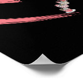 ラーメンラーメンハート丼ラブ日本のかわいい ポスター (角)