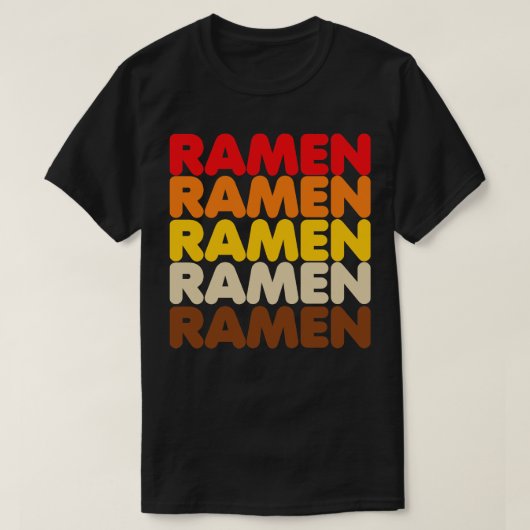 ラーメンラーメン Tシャツ (デザイン正面)