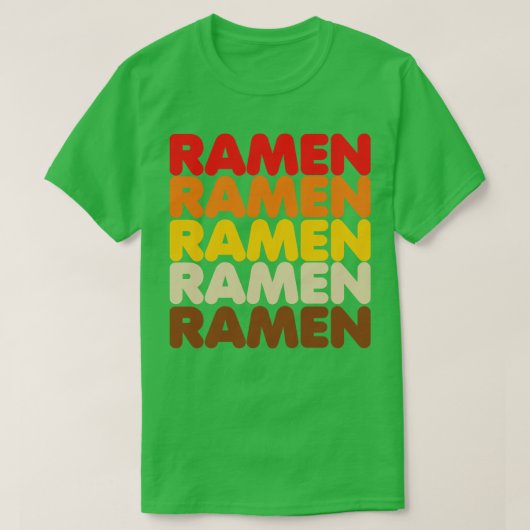 ラーメンラーメン Tシャツ (デザイン正面)