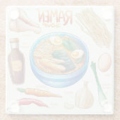 ラーメンレシピガラスコースター ガラスコースター (裏面)