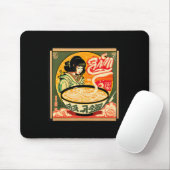ラーメンレトロすしヴィンテージアニメスタイル 日本の マウスパッド (マウス)