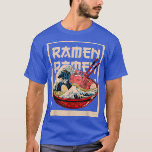 ラーメンレトロスタイルヴィンテージ日本のアニメギフトGir Tシャツ