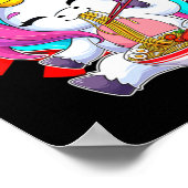 ラーメン一角かわいいアニメ日本のフードギフトガール ポスター (角)