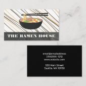 ラーメン丼と箸 名刺 (正面/裏面)