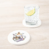 ラーメン丼アニメジャパンのかわいい猫ねこ猫 コースター (側面)