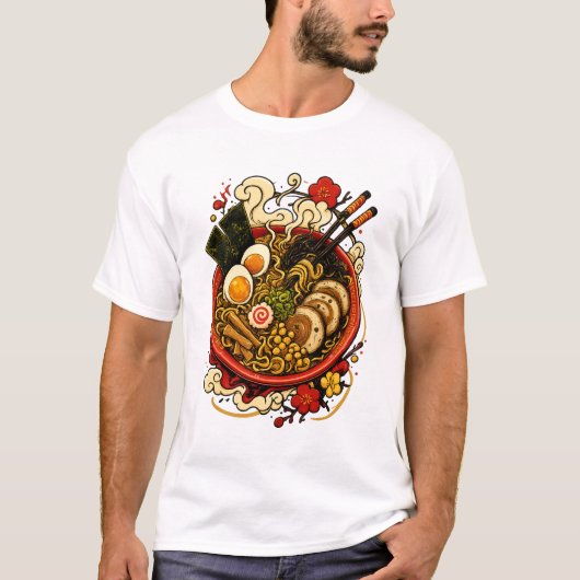 ラーメン丼グラフィックTシャツ Tシャツ (正面)