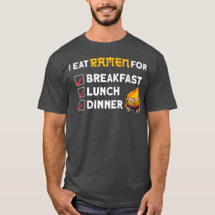 ラーメン丼大好き日本のかわいいiラーメンー tシャツ
