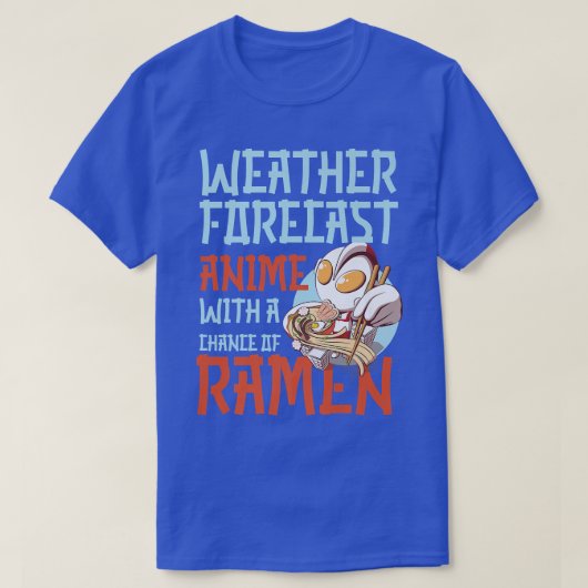 ラーメン丼大好日本のかわいい天気 Tシャツ (デザイン正面)