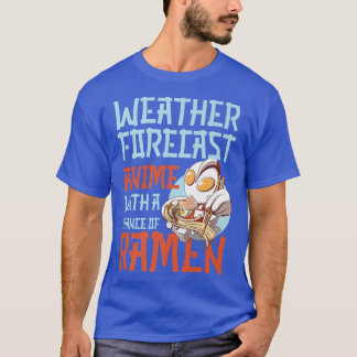 ラーメン丼大好日本のかわいい天気 Tシャツ