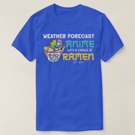 ラーメン丼大好日本のかわいい天気 Tシャツ (デザイン正面)