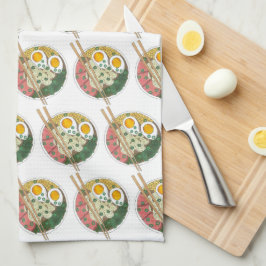 ラーメン丼日本の食レストラングルメ キッチンタオル