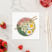 ラーメン丼日本の食レストラングルメ スタンダードカクテルナプキン (インサイチュ)