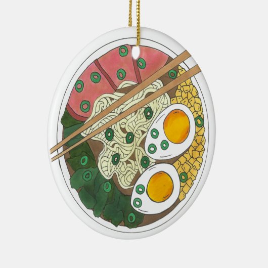 ラーメン丼日本の食レストラングルメ セラミックオーナメント (右)