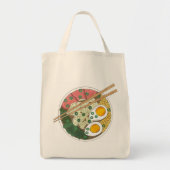 ラーメン丼日本の食レストラングルメ トートバッグ (正面)