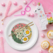 ラーメン丼日本の食レストラングルメ ペーパープレート (パーティー)