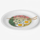 ラーメン丼日本の食レストラングルメ ペーパープレート (アングル)