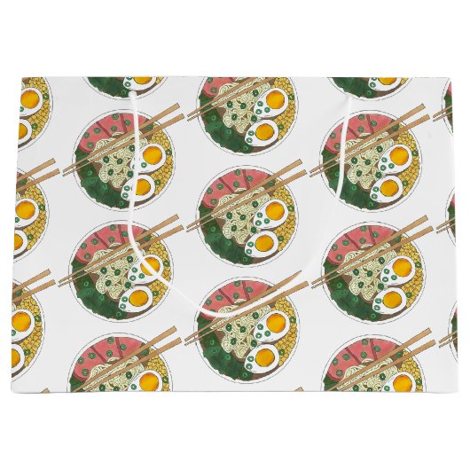 ラーメン丼日本の食レストラングルメ ラージペーパーバッグ (正面)