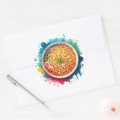 ラーメン丼 ラウンドシール (封筒)