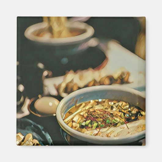 ラーメン作品 マグネット (正面)