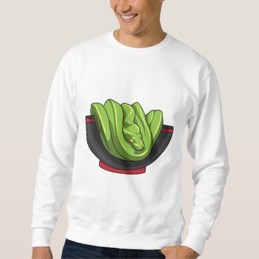 ラーメン入りヘビ スウェットシャツ (正面)