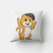 ラーメン入り猫 クッション (裏面)