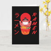 ラーメン力士アニメ漫画日本オタク カード (黄色い花)