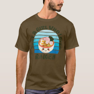 ラーメン大好きな女の子 – かわいい日本のNood Tシャツ