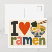 "ラーメン大好き" ポストカード (正面/裏面)