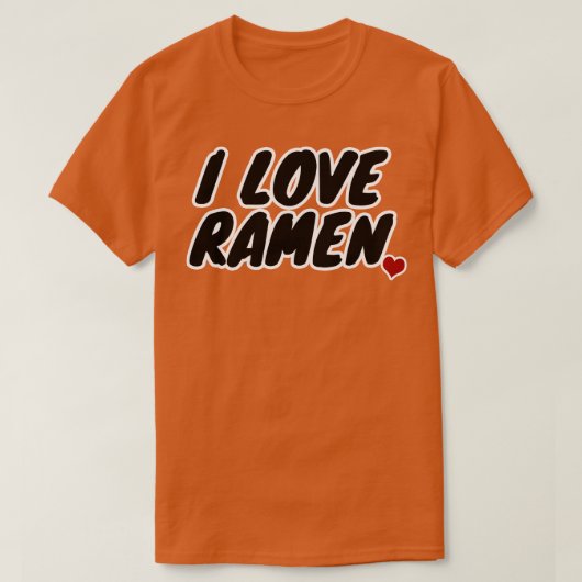 ラーメン大好き Tシャツ (デザイン正面)