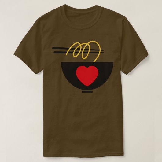 ラーメン大好き Tシャツ (デザイン正面)