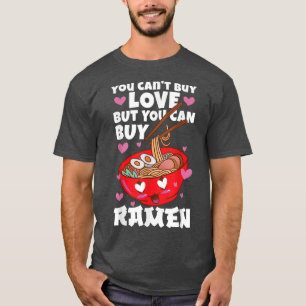 ラーメン好きかわいいアニメ日本のラーメン Tシャツ