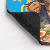 ラーメン好きな猫の日本ポップアートゲーミング マウスパッド (コーナー)