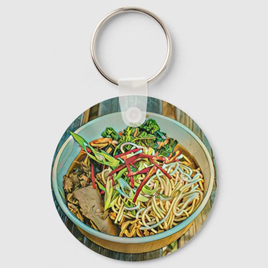 ラーメン好きのプレゼント キーホルダー (正面)