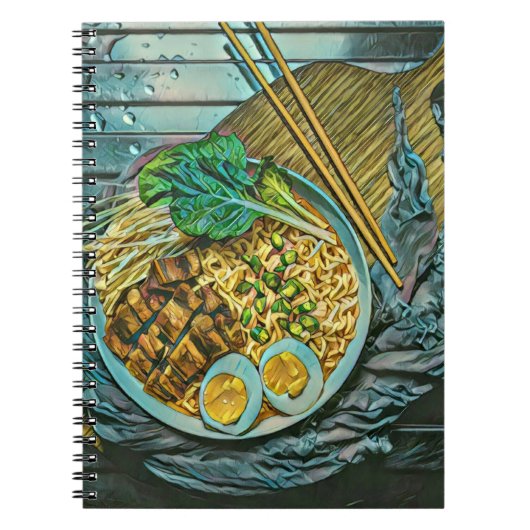 ラーメン好きのプレゼント ノートブック (正面)