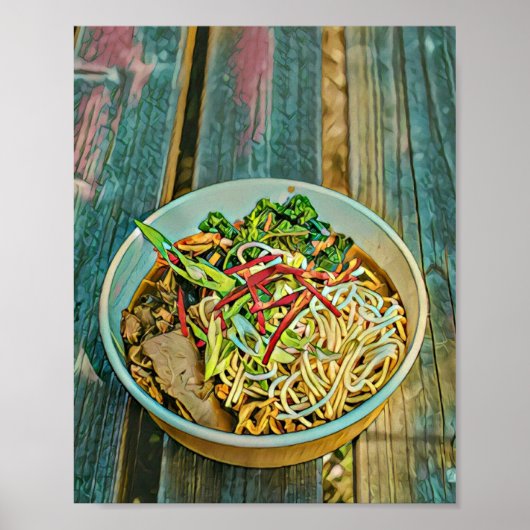 ラーメン好きのプレゼント ポスター (正面)
