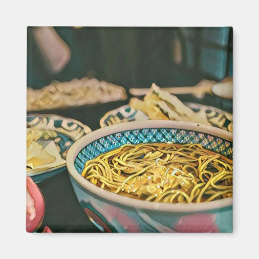 ラーメン好きの作品 マグネット (正面)