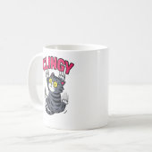 ラーメン好きの黒猫コーヒーマグ コーヒーマグカップ (正面左)