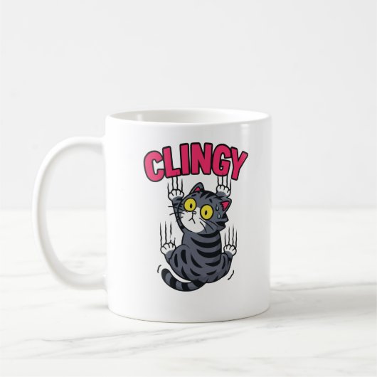 ラーメン好きの黒猫コーヒーマグ コーヒーマグカップ (左)
