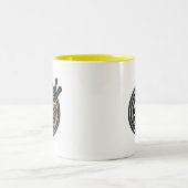 ラーメン好き可愛日本の ツートーンマグカップ (中央)