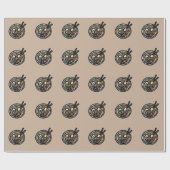 ラーメン好き可愛日本の ラッピングペーパー (フラット)