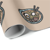 ラーメン好き可愛日本の ラッピングペーパー (ロールコーナー)