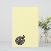 ラーメン好き可愛日本の 便箋 (スタンド正面)