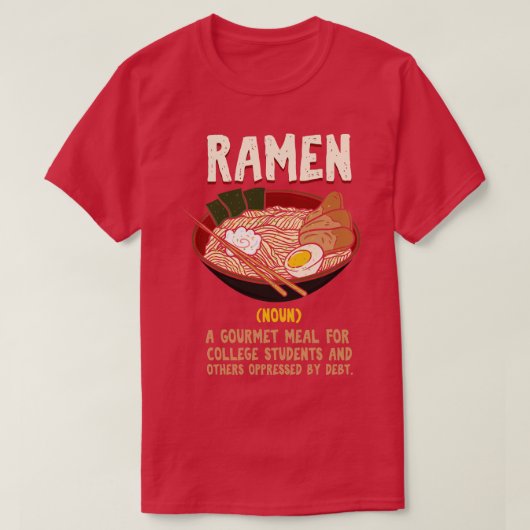 ラーメン定義 Tシャツ (デザイン正面)