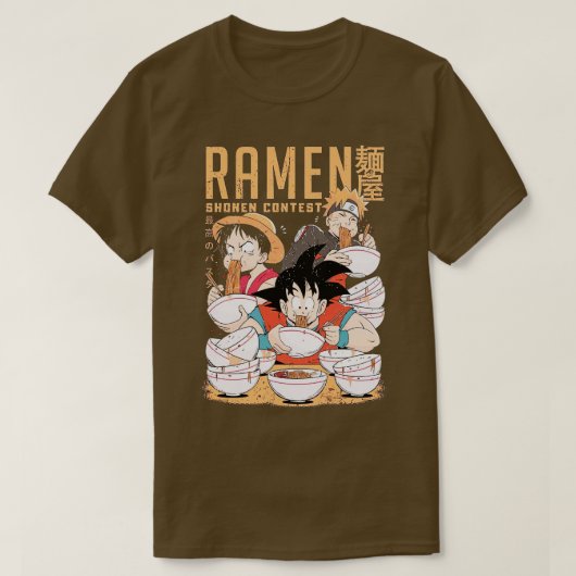 ラーメン少年コンテスト Tシャツ (デザイン正面)
