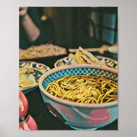 ラーメン愛好家のアートワーク ポスター (正面)